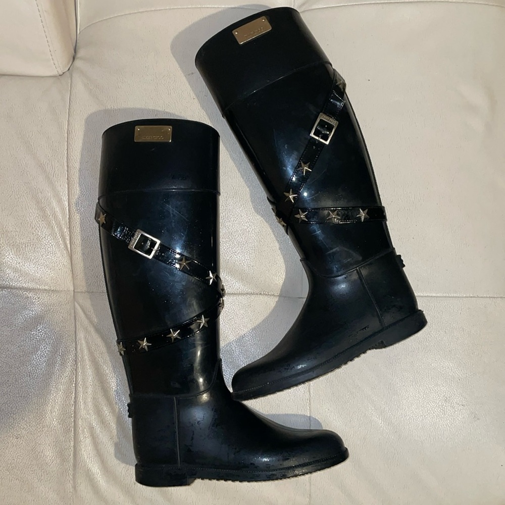 Authentic Jimmy Choo Tall Rain Boots